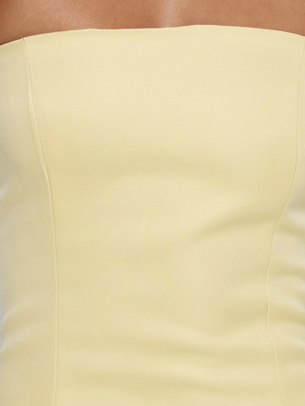 Princess Polly Soft Bloom Drop Waist Strapless Maxi Dress Yellow - Picture 6 of 16